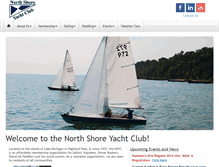 Tablet Screenshot of northshoreyachtclub.com